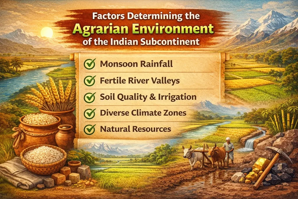 Agrarian Environment of the Indian Subcontinent