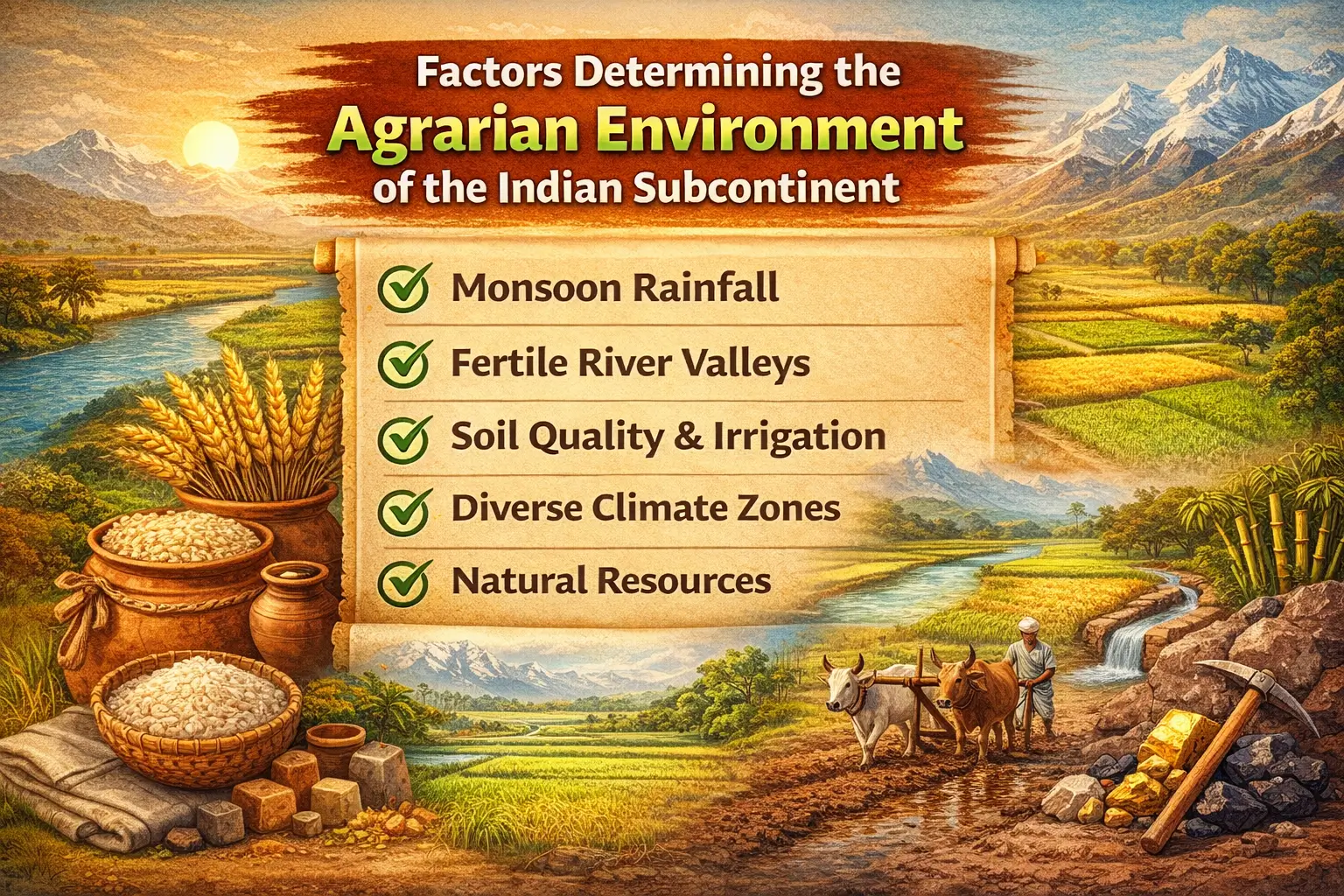 Agrarian Environment of the Indian Subcontinent