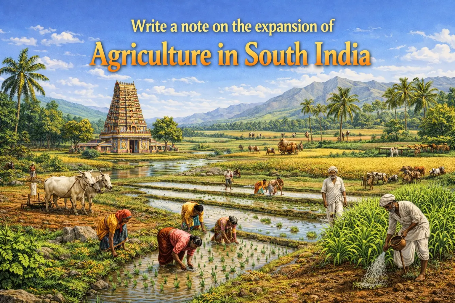 expansion of agriculture in south India