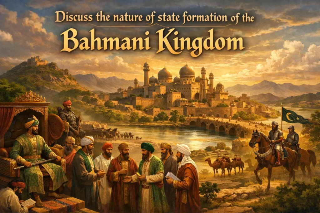 nature of state formation of the bahmani kingdom