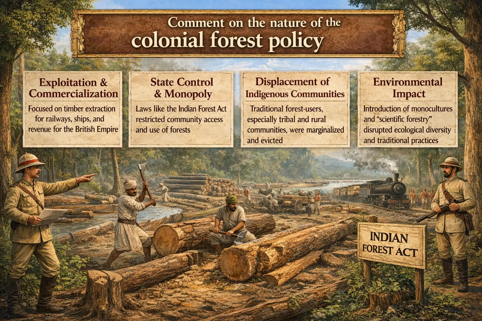 Comment on the nature of the colonial forest policy