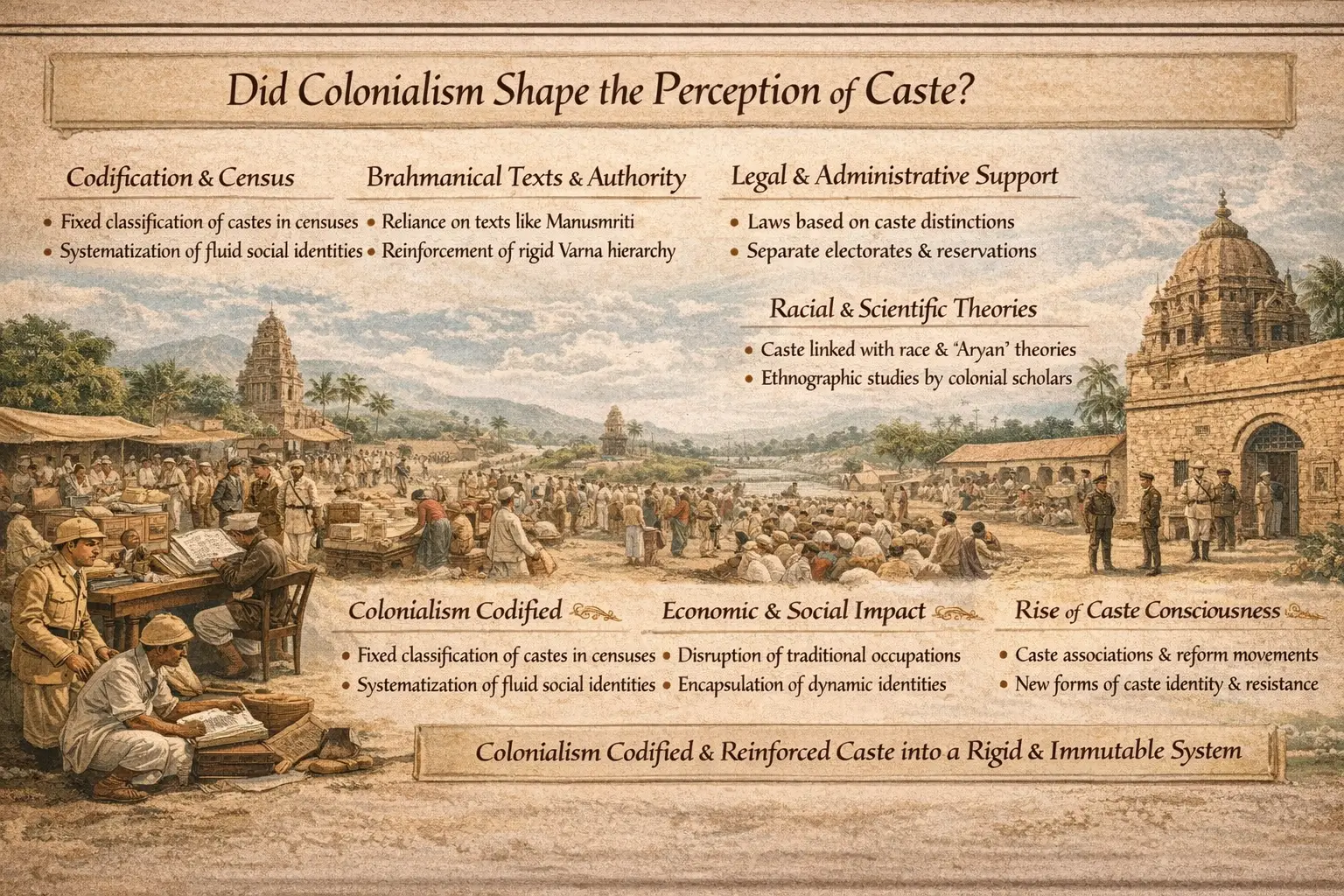 colonialism shape the perception of cast