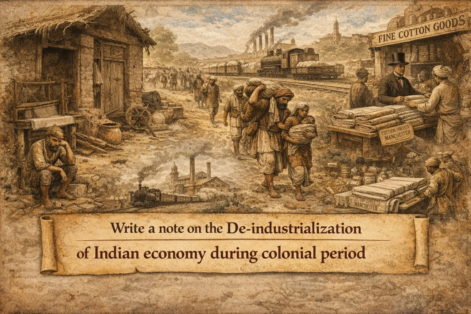 Deindustrialization of Indian economy