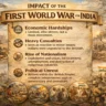 impact of the first world war on India