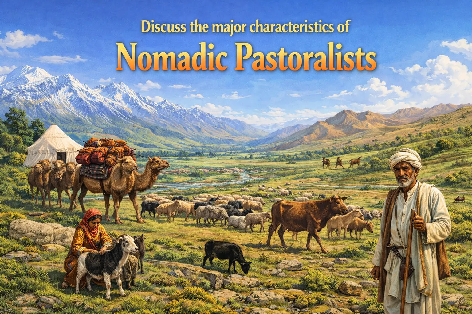 major characteristics of nomadic pastoralists