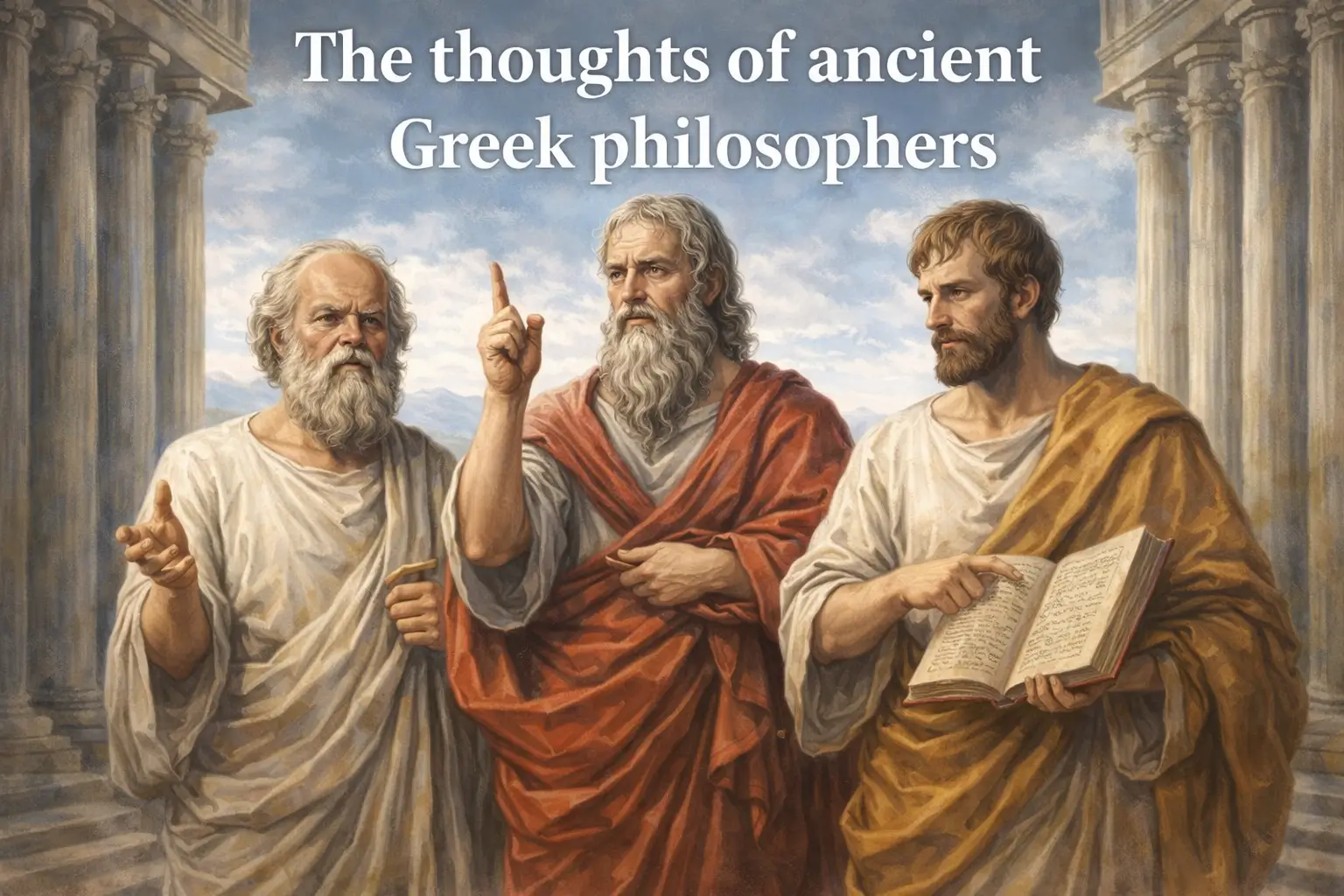 write the thoughts of ancients Greek philosophers