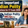 Indian Polity Questions for CT Exam